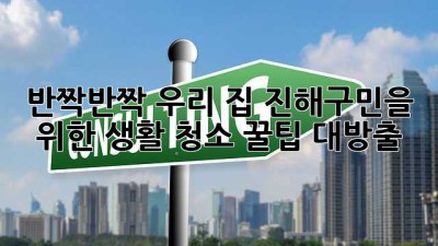 ✨ 반짝반짝 우리 집! 진해구민을 위한 생활 청소 꿀팁 대방출 🏠
